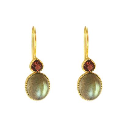 boucles d'oreilles femme pendantes pierres